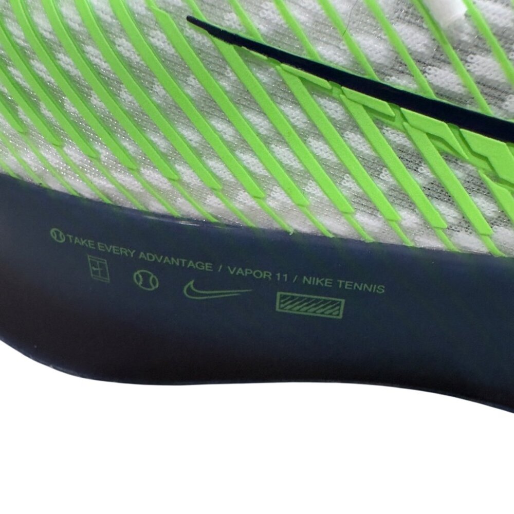 Nike court Air Zoom Vapor 11 sneakers Shoes tennis White/Green Size 6 Men no box - Picture 5 of 13